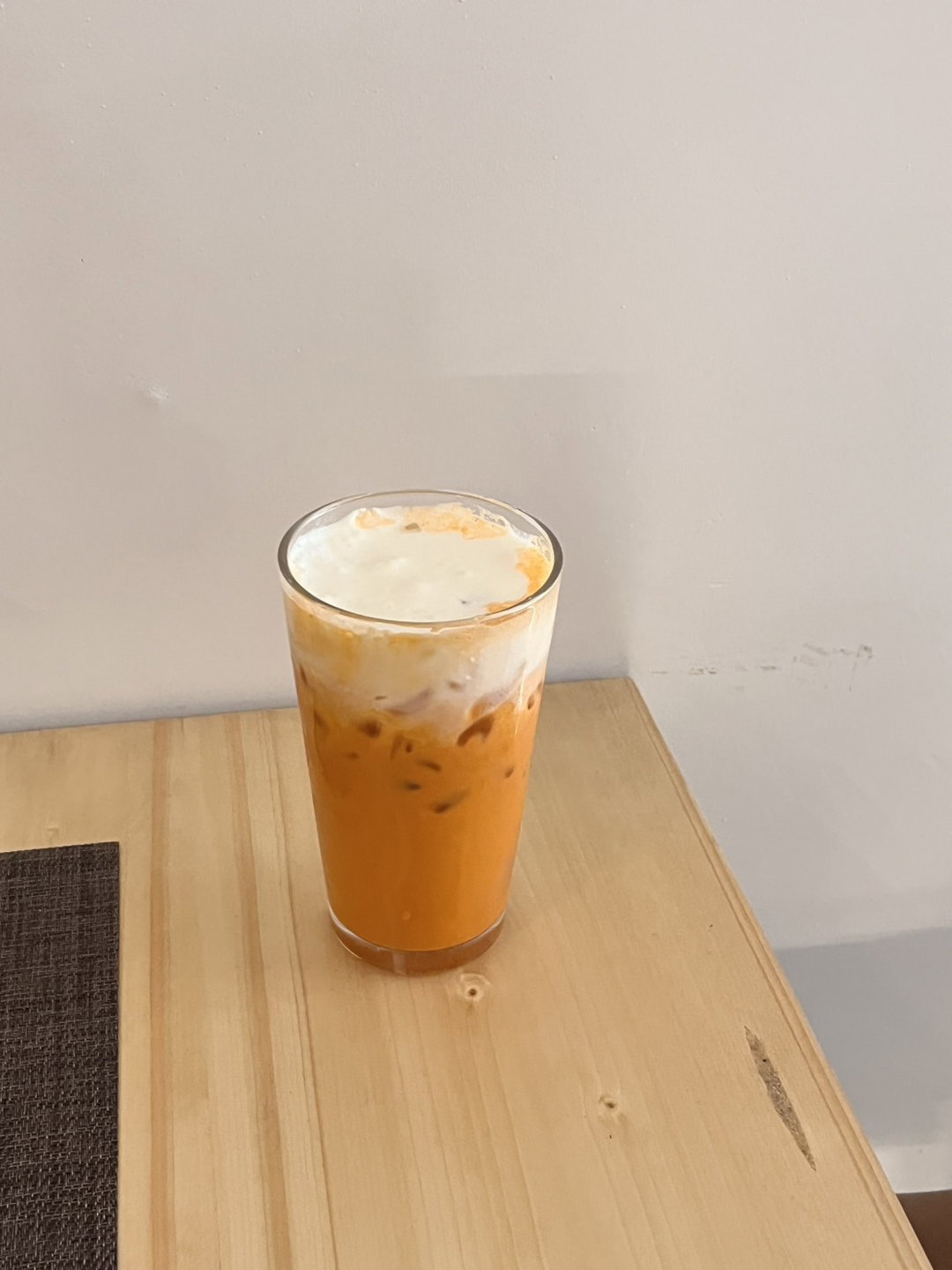 Thai Latte with Whipped Cheese
