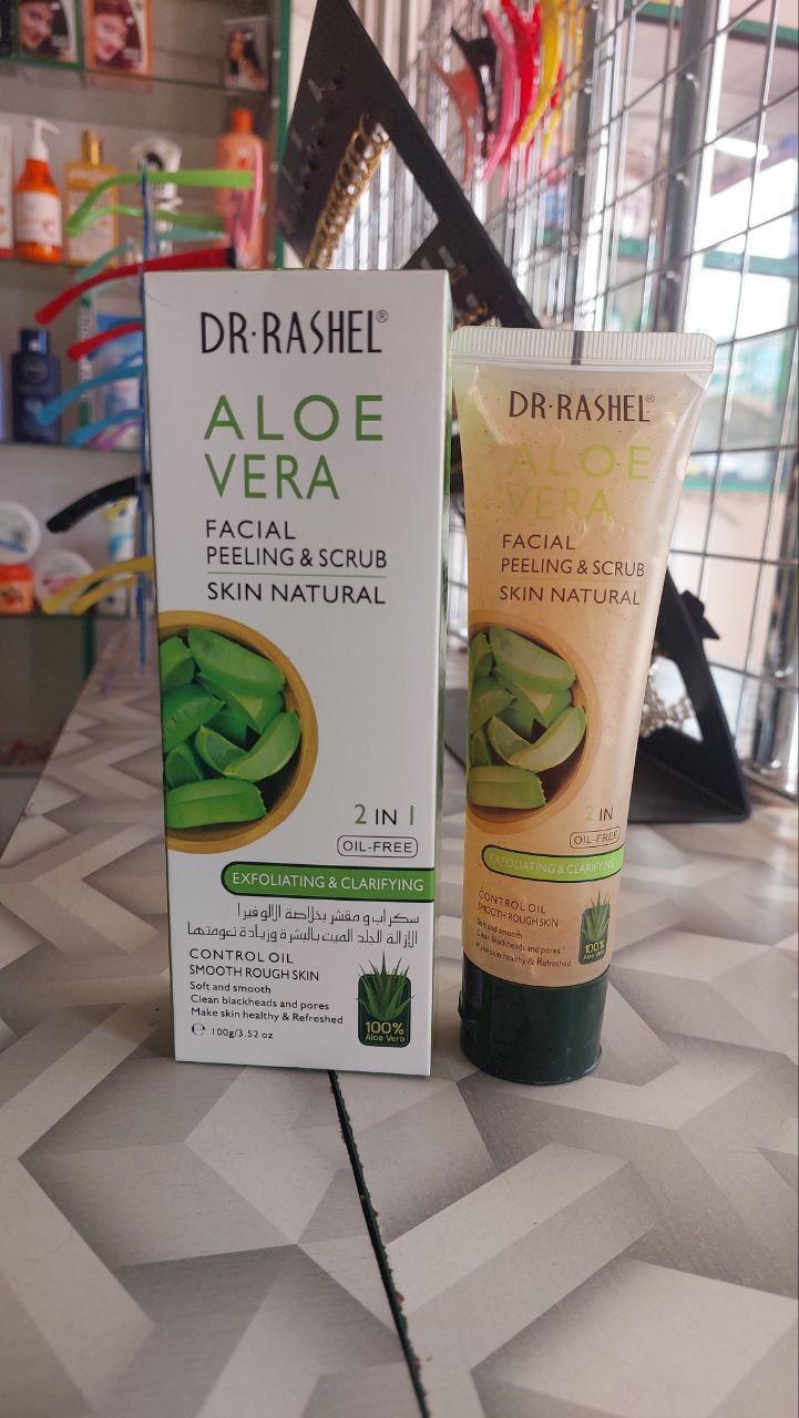 Dr. Rashel AloeVera 2 in 1 Facial Peeling and Scrub 100g_0