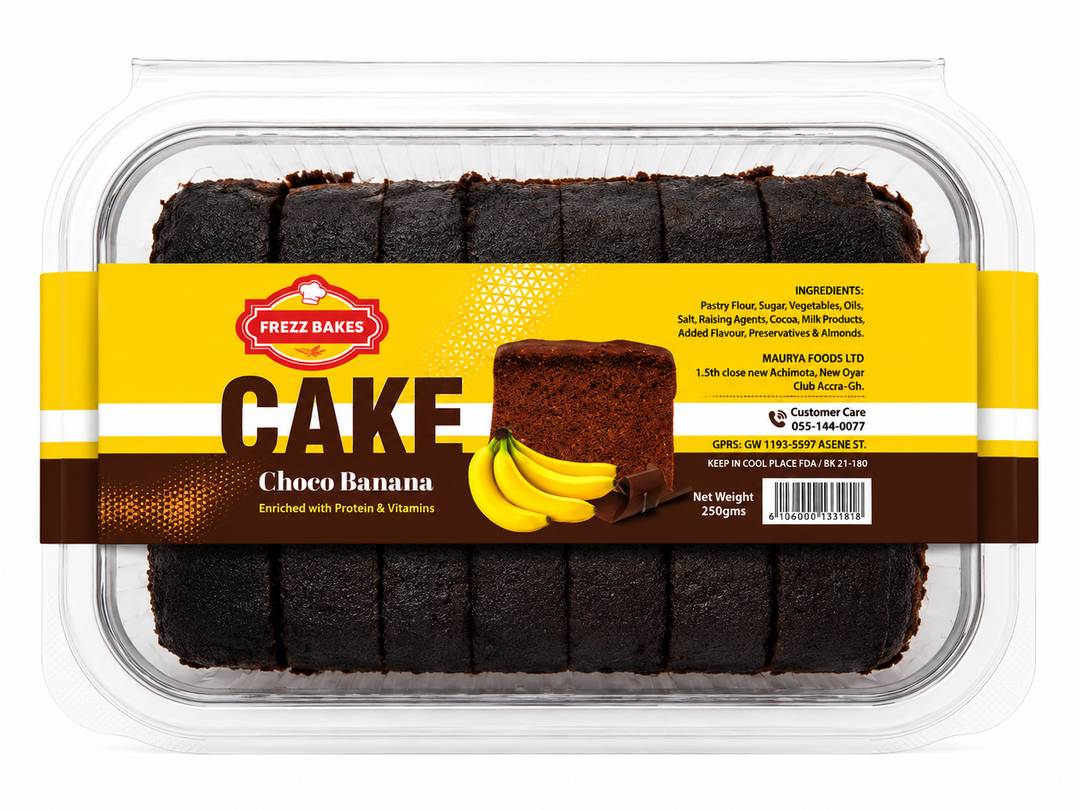 Banana Choco bar cake 