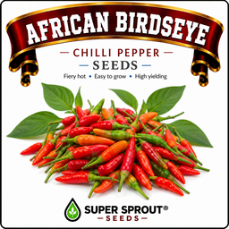 🌶AFRICAN BIRDSEYE CHILIES🌶 x 10+ organic seeds