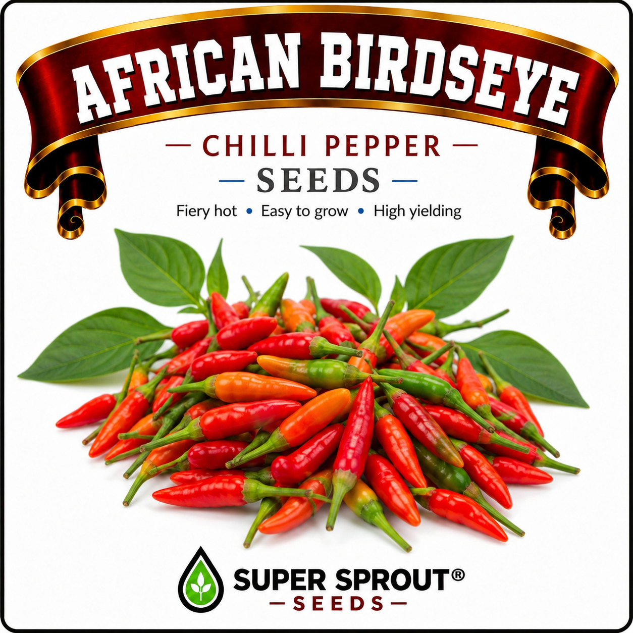 🌶AFRICAN BIRDSEYE CHILIES🌶 x 10+ organic seeds_1