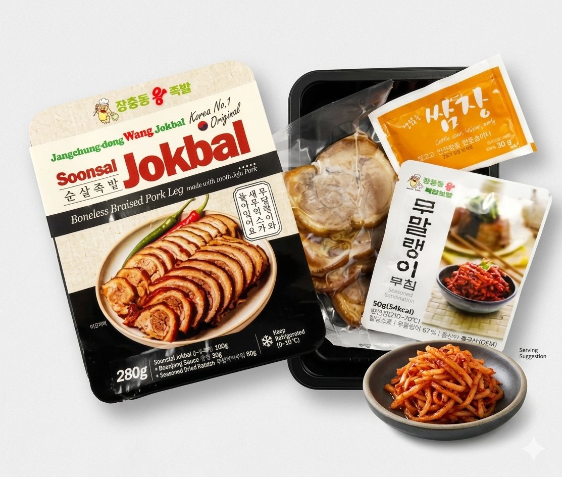 [Jeju Pork] Boneless Braised Pork Trotters 장충동 순살족발_6
