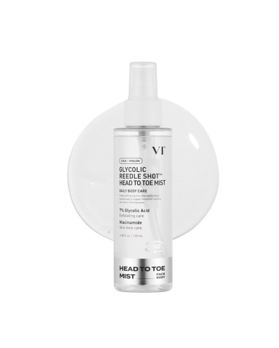 VT Cosmetic Glycolic Reedle Shot Head To Toe Mist 360 (150 ml) 🚿✨