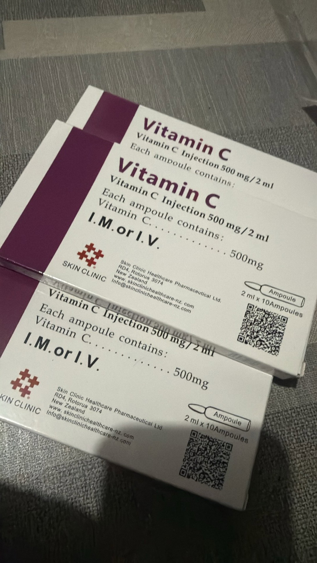 Vit c injectable 10 Ampoules