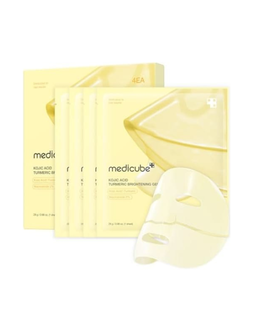 Medicube Kojic Acid Turmeric Brightening Gel Mask (Caja de 4 unidades) 💛✨