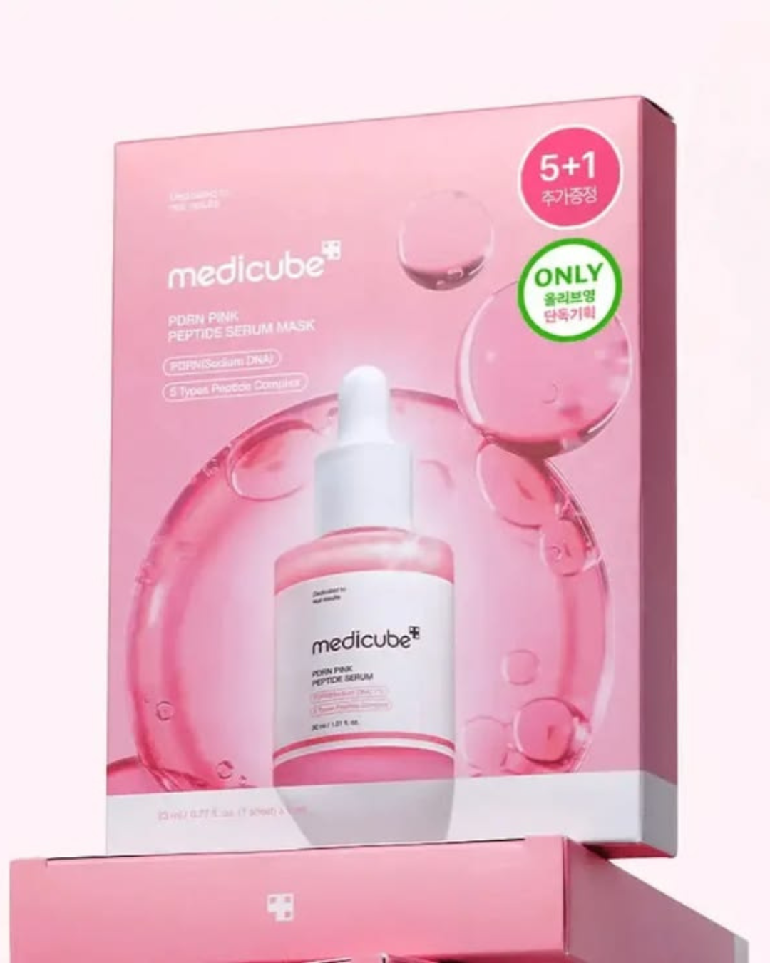 Medicube PDRN Pink Peptide Serum Mask (Caja de 6 unidades) 🩷✨