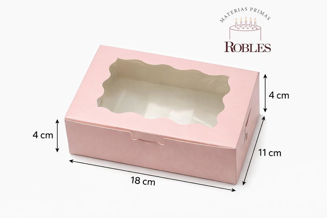 18x11x4 Caja Rosa