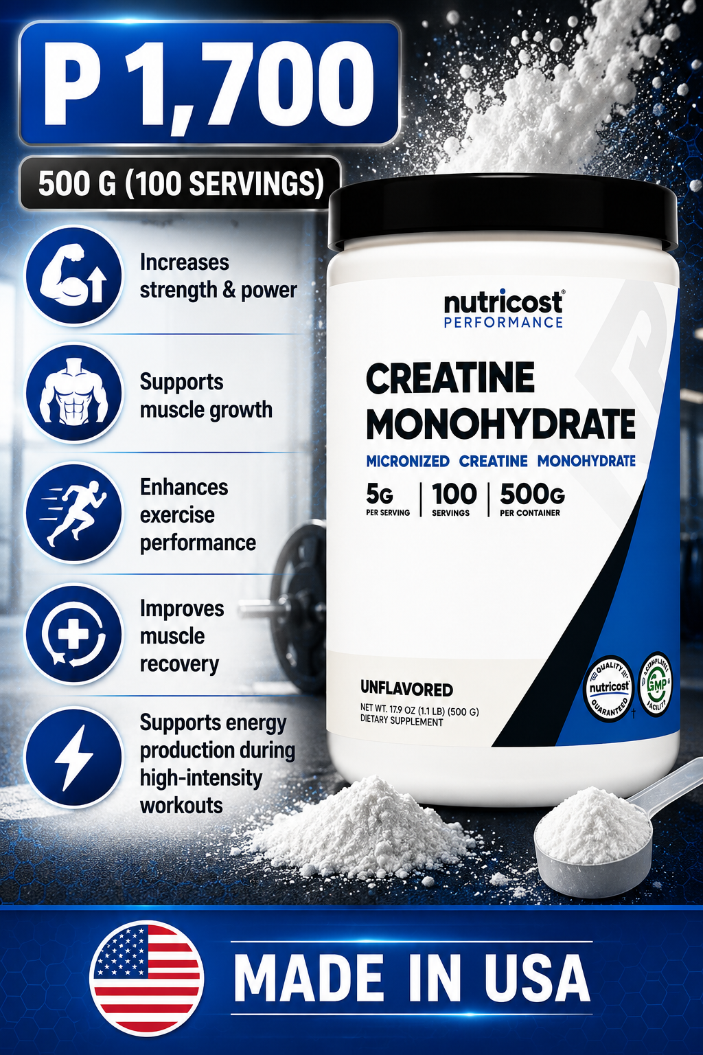 Nutricost Creatine 500g