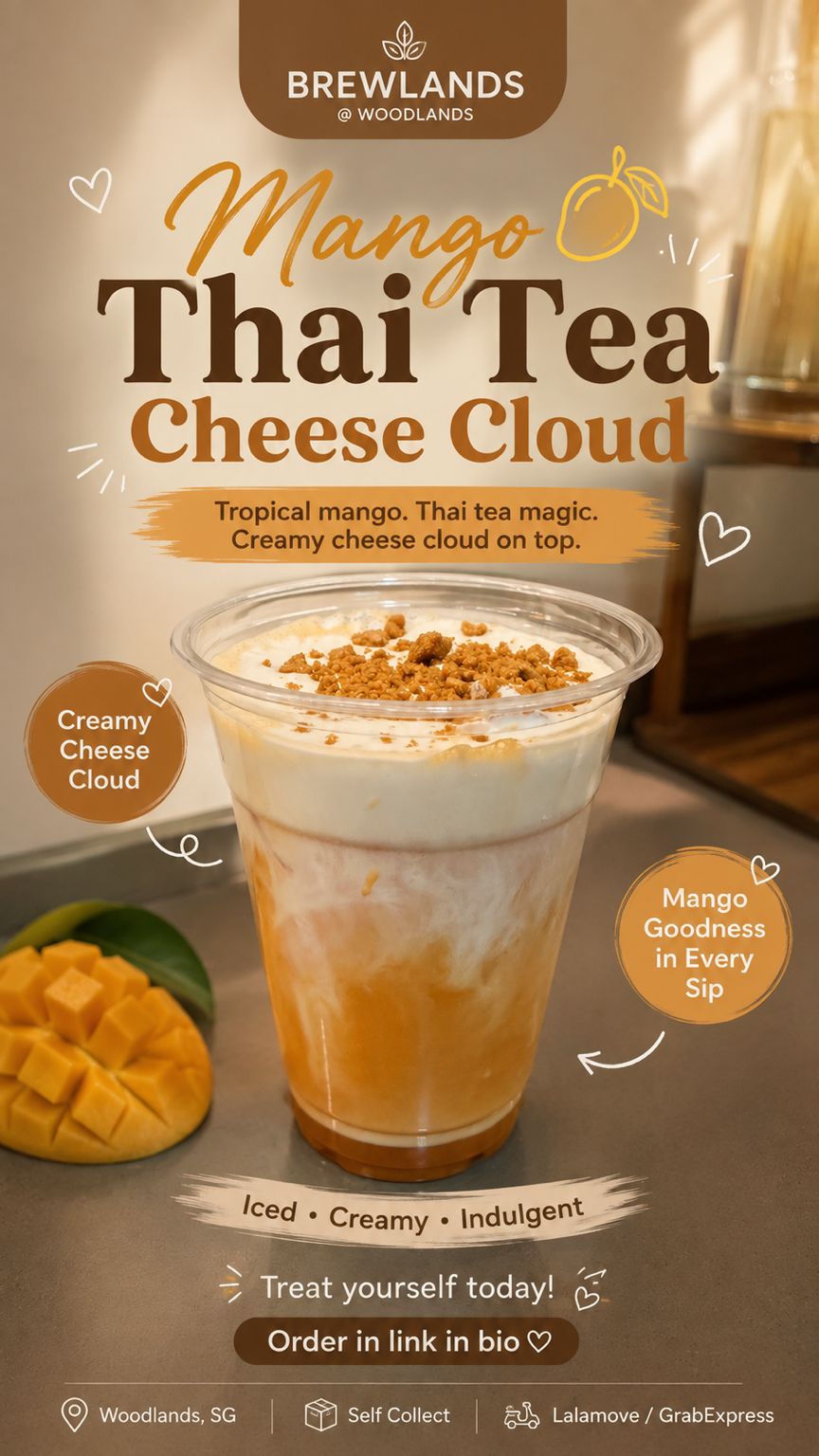 Mango Thai Tea Cheese Cloud