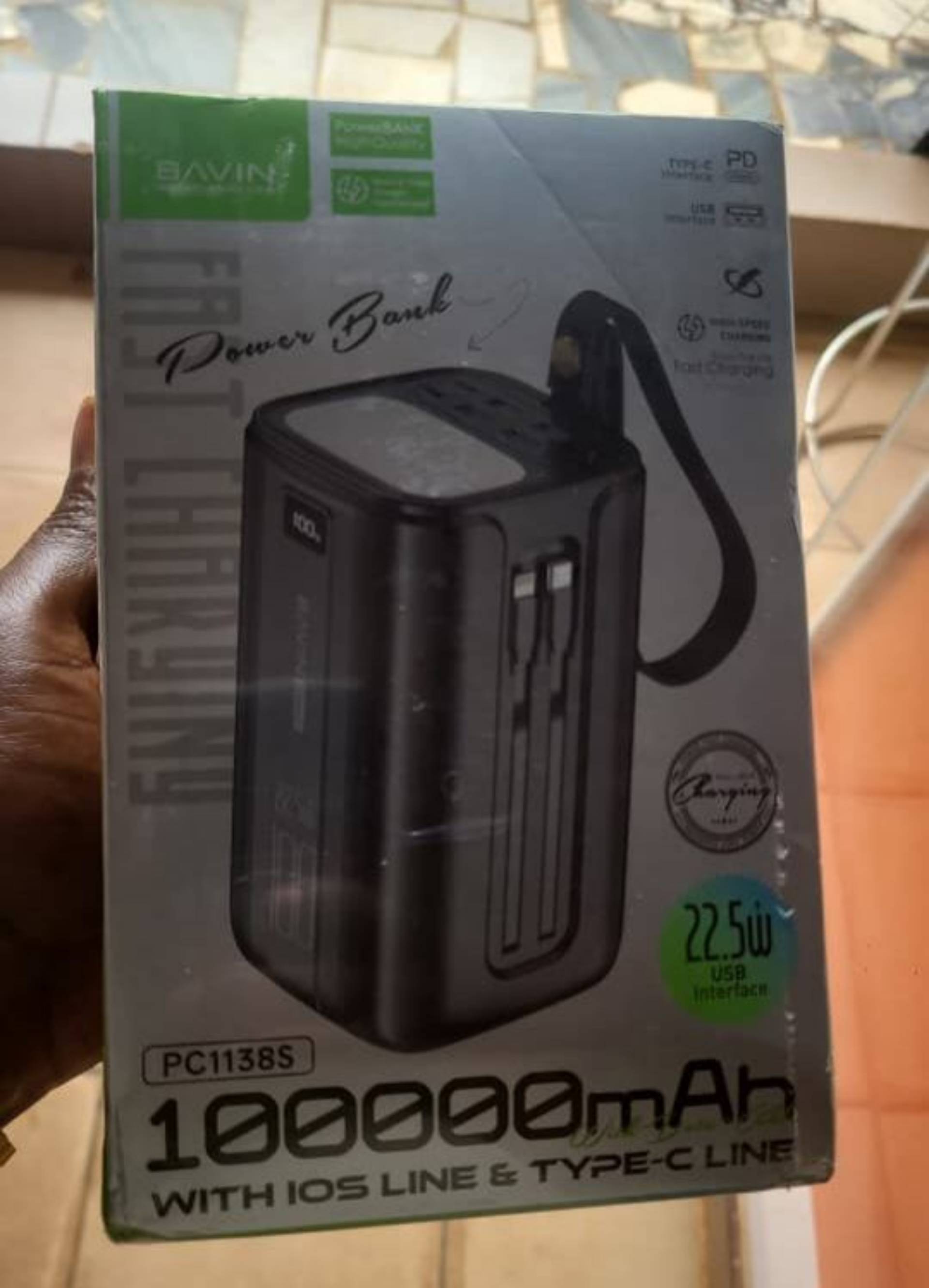 BVIN 100000 mAp power bank