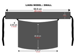 Liara Small Size Niqab – 8 Inch Length 