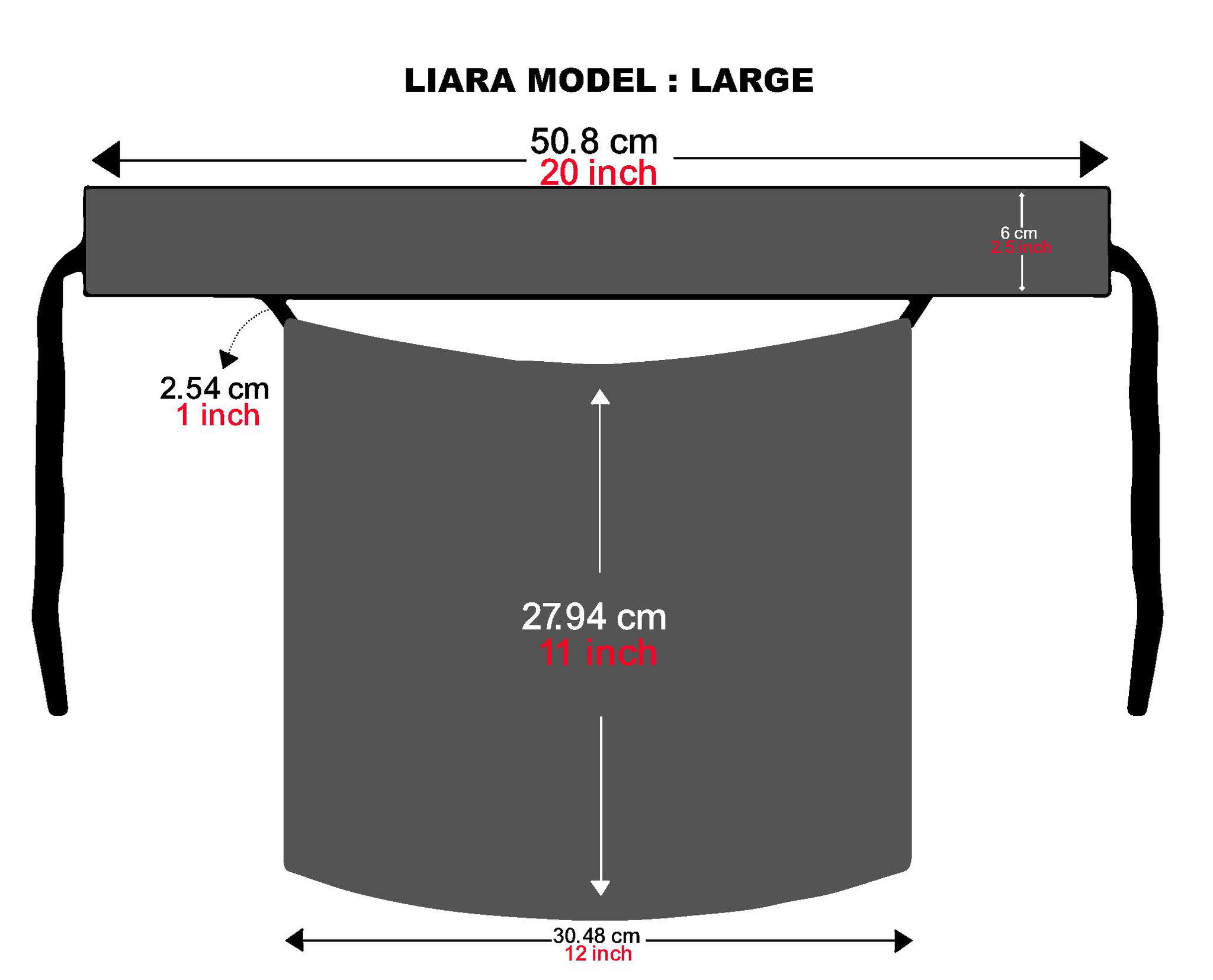 Liara Large Niqab with Round Locket – 11 Inch Length_1