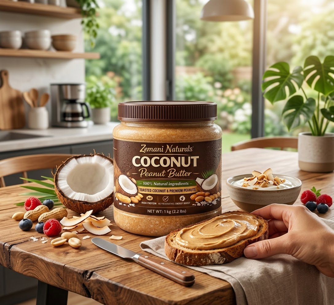 Coconut Peanut Butter (2 kg / 4.4 lbs) – Toasted Coconut, High Protein & Clean Fuel_2