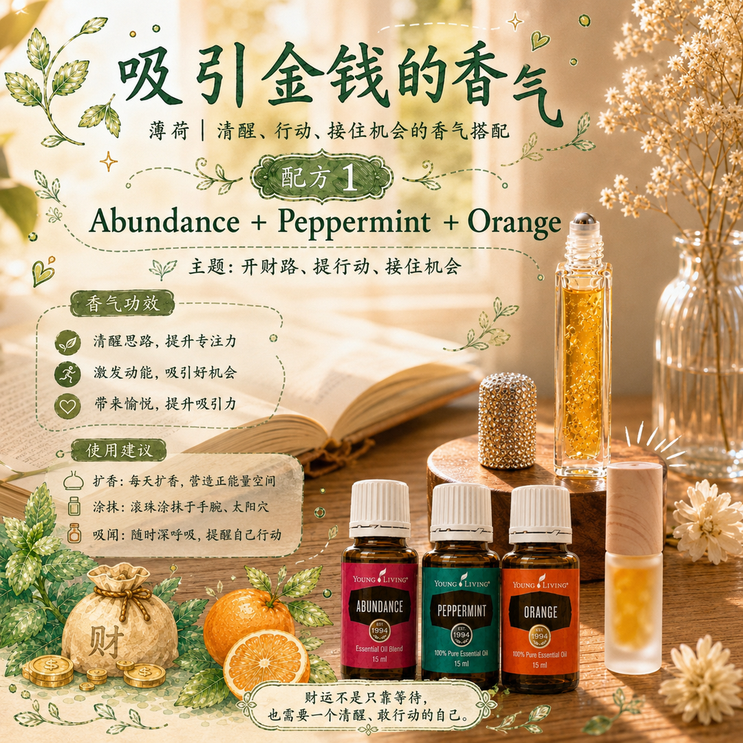 吸引金钱能量精油｜Abundance Aroma Roller A