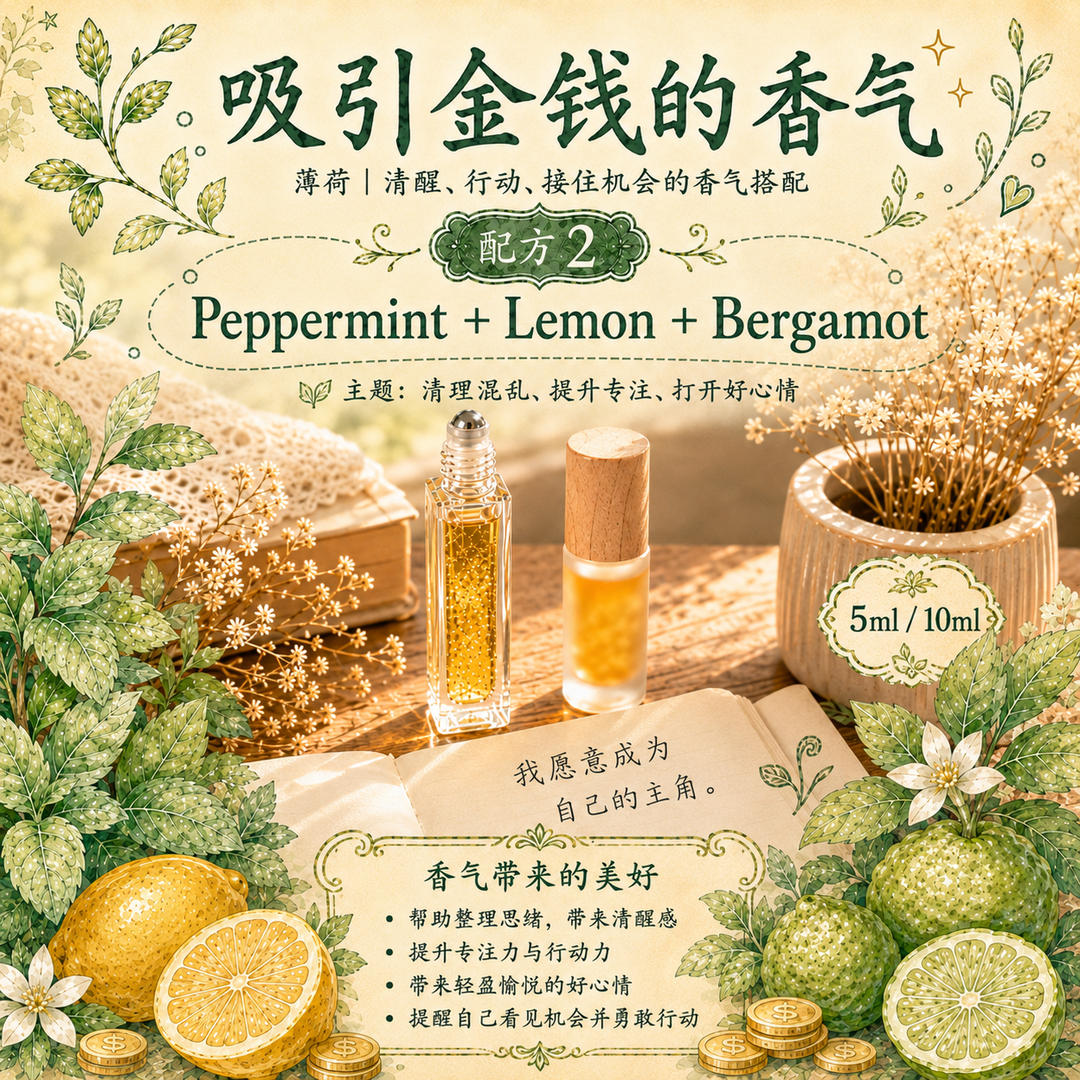 吸引金钱能量精油｜Abundance Aroma Roller B