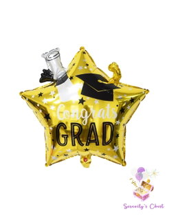 18" Graduation Star Foil Balloon