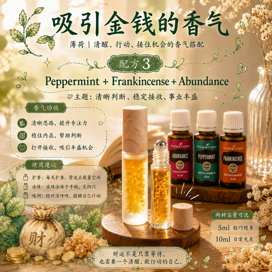 吸引金钱能量精油｜Abundance Aroma Roller C