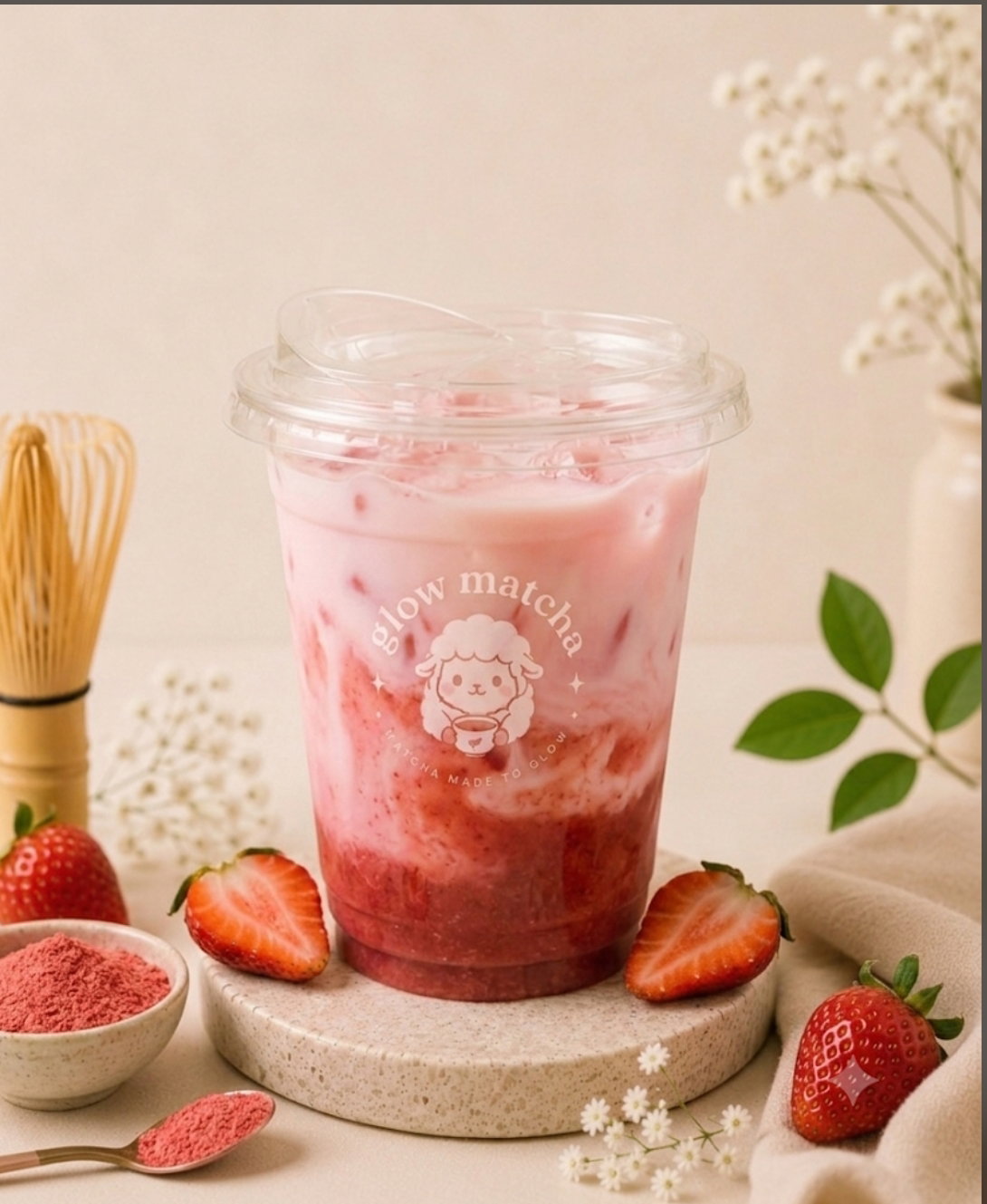 Iced Strawberry Milk (Kid Friendly)_0