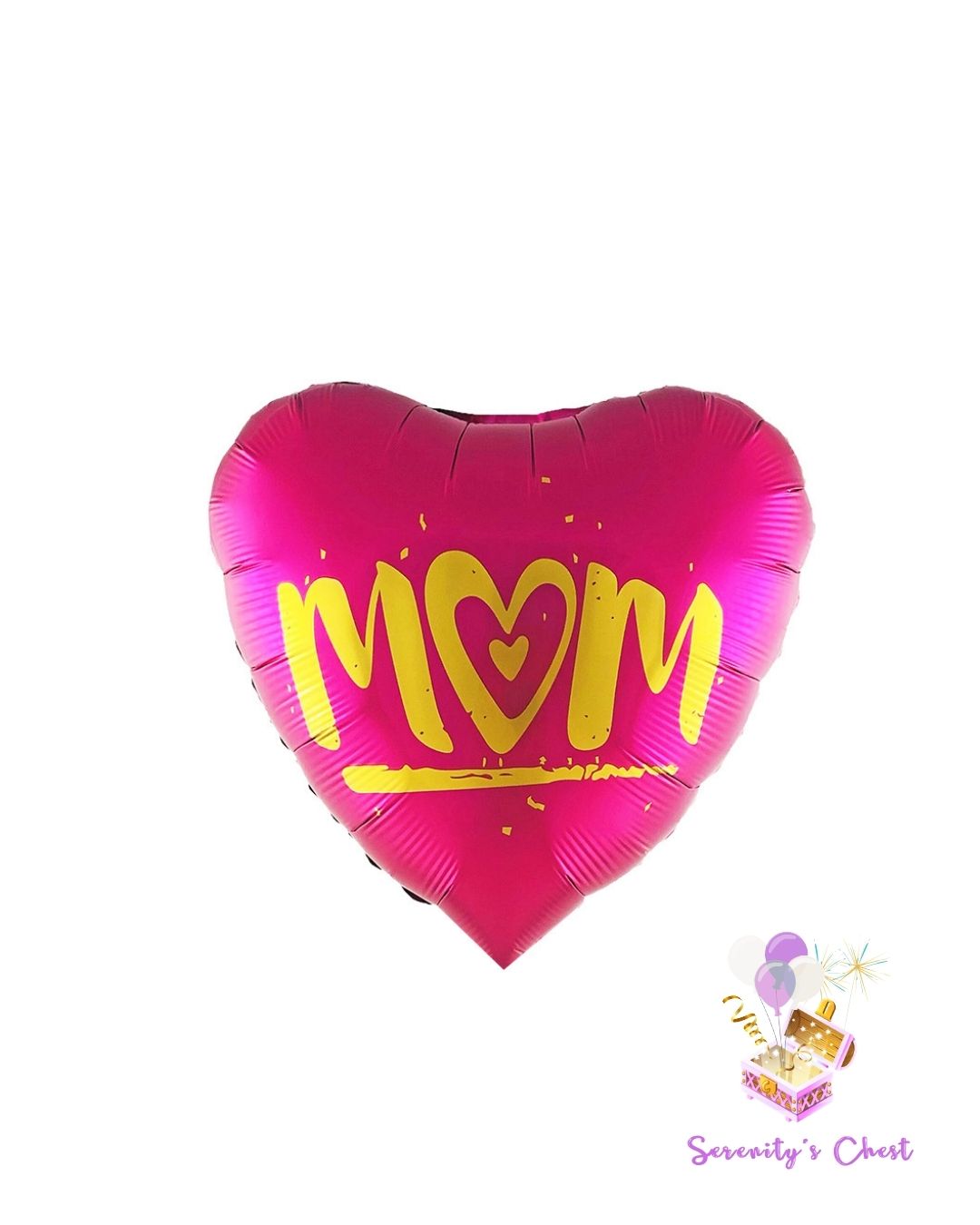 18" Mom Heart-Shaped Foil Balloon