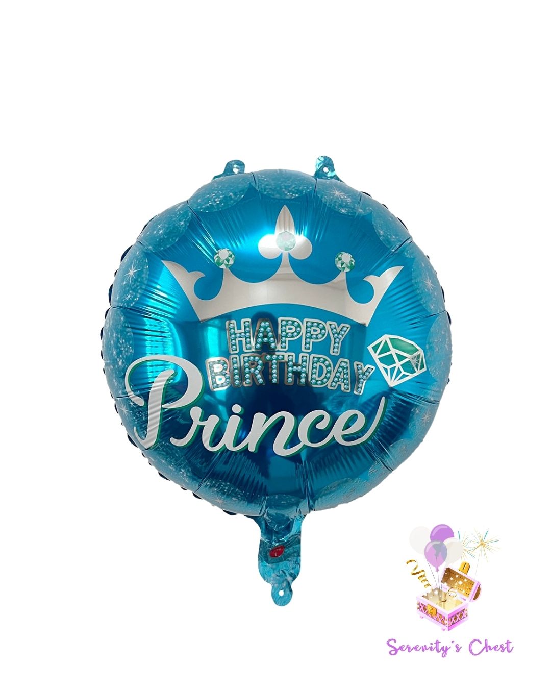 18" Happy Birthday Prince Foil Balloon