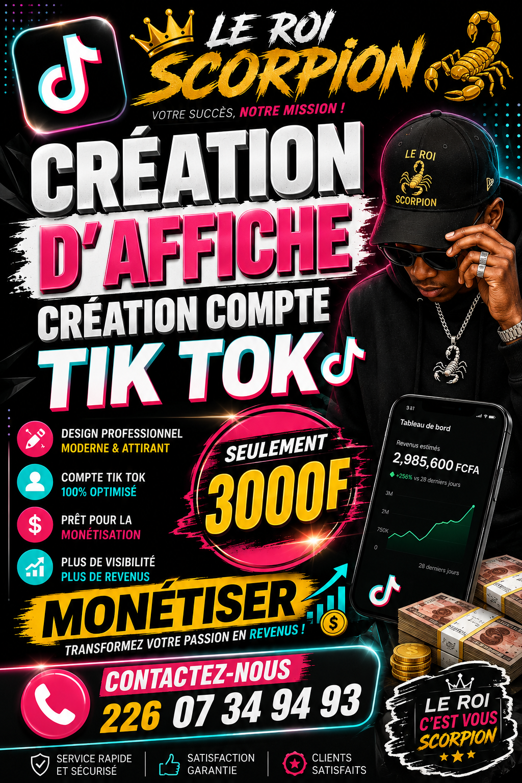 Création du compte Tik Tok monétisé