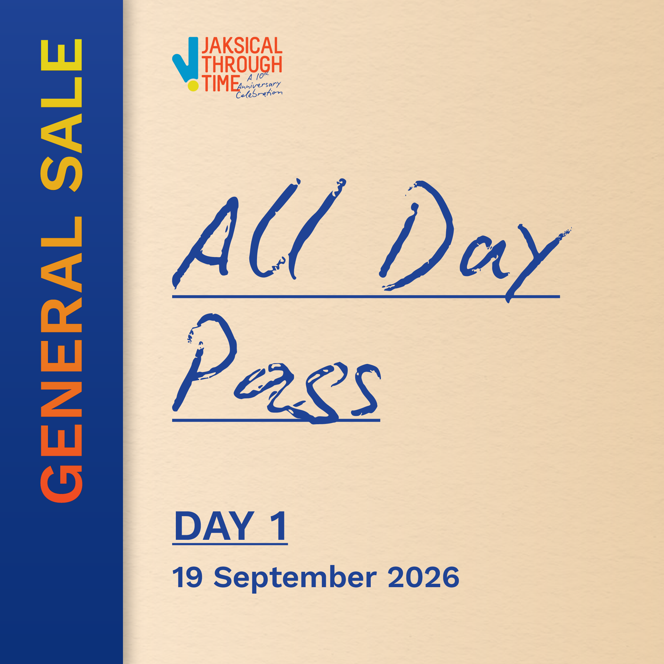 DAY 1 - ALL DAY PASS
