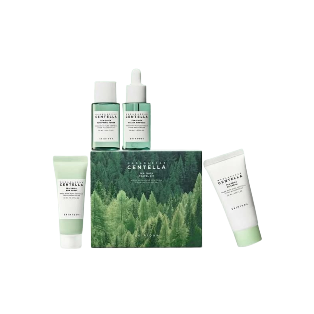 Tea-Trica Travel Kit — SKIN1004 🌿✨Piel grasa sensible o tendencia Acne_0