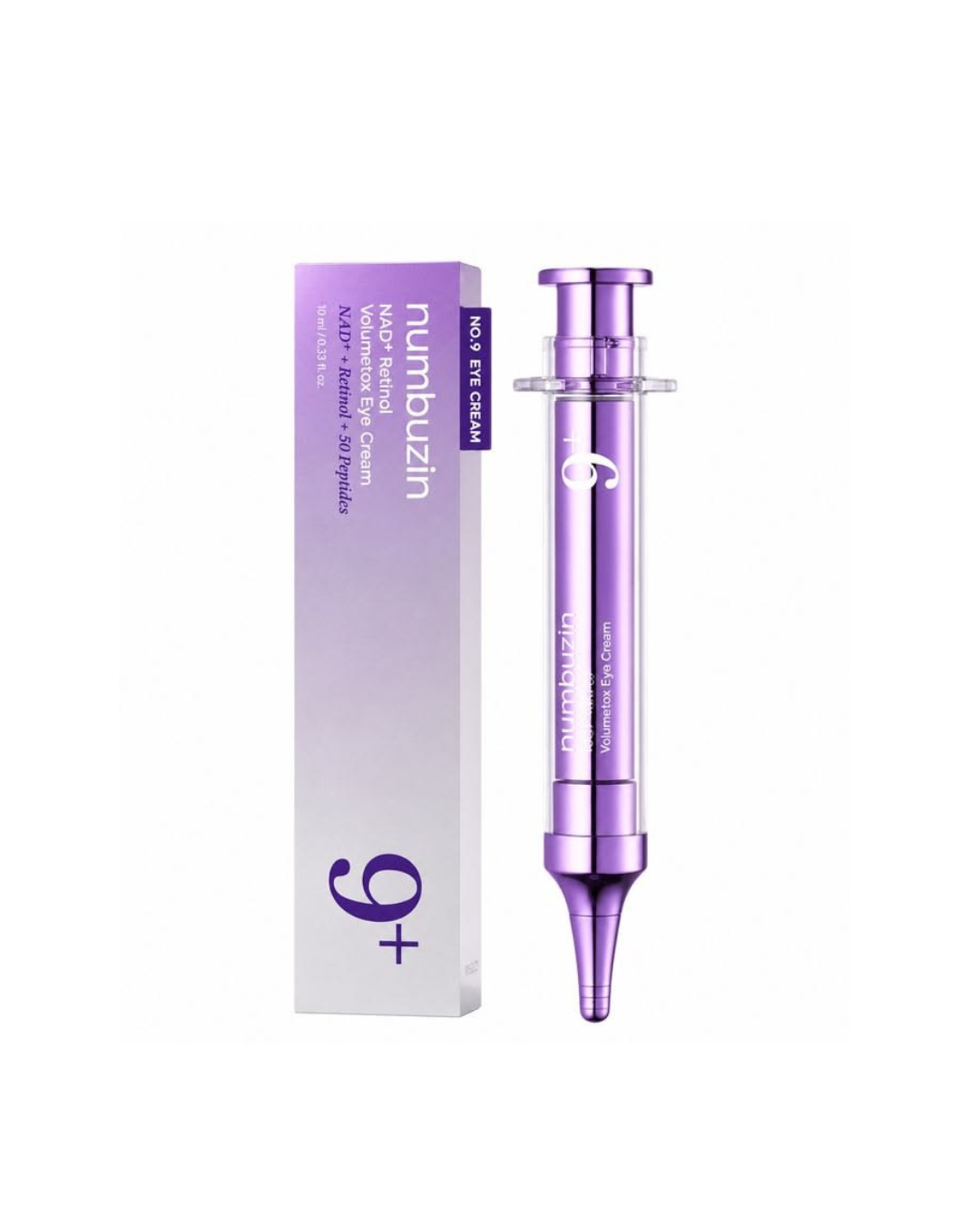 No. 9 NAD+ Retinol Volumetox Eye Cream — Numbuzin 👁️✨ Uso Nocturno