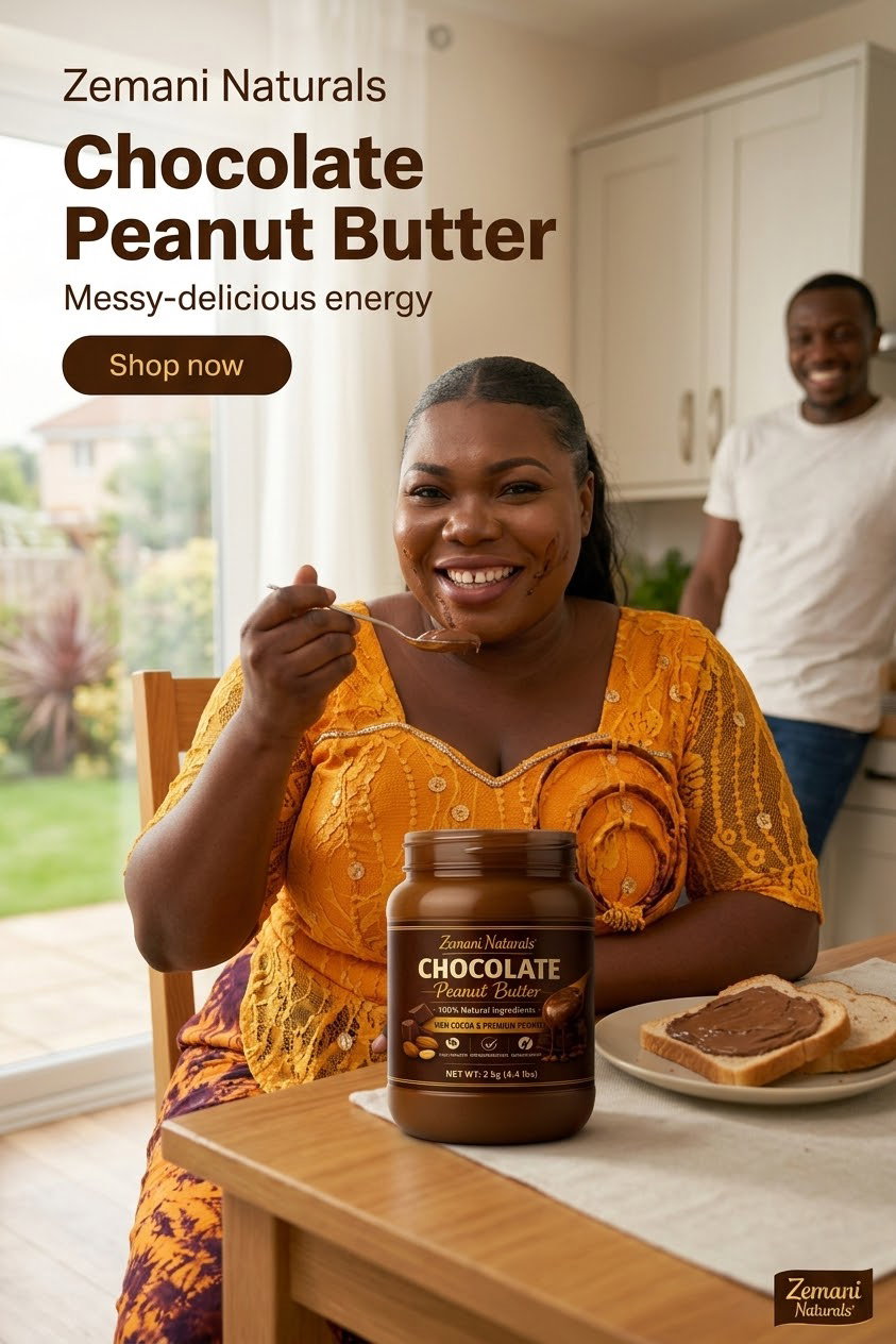 Zemani Naturals All-Natural Chocolate Peanut Butter (2 kg / 4.4 lbs) – High Protein & Zero Preservatives_1