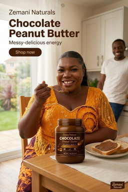 Zemani Naturals All-Natural Chocolate Peanut Butter (2 kg / 4.4 lbs) – High Protein & Zero Preservatives