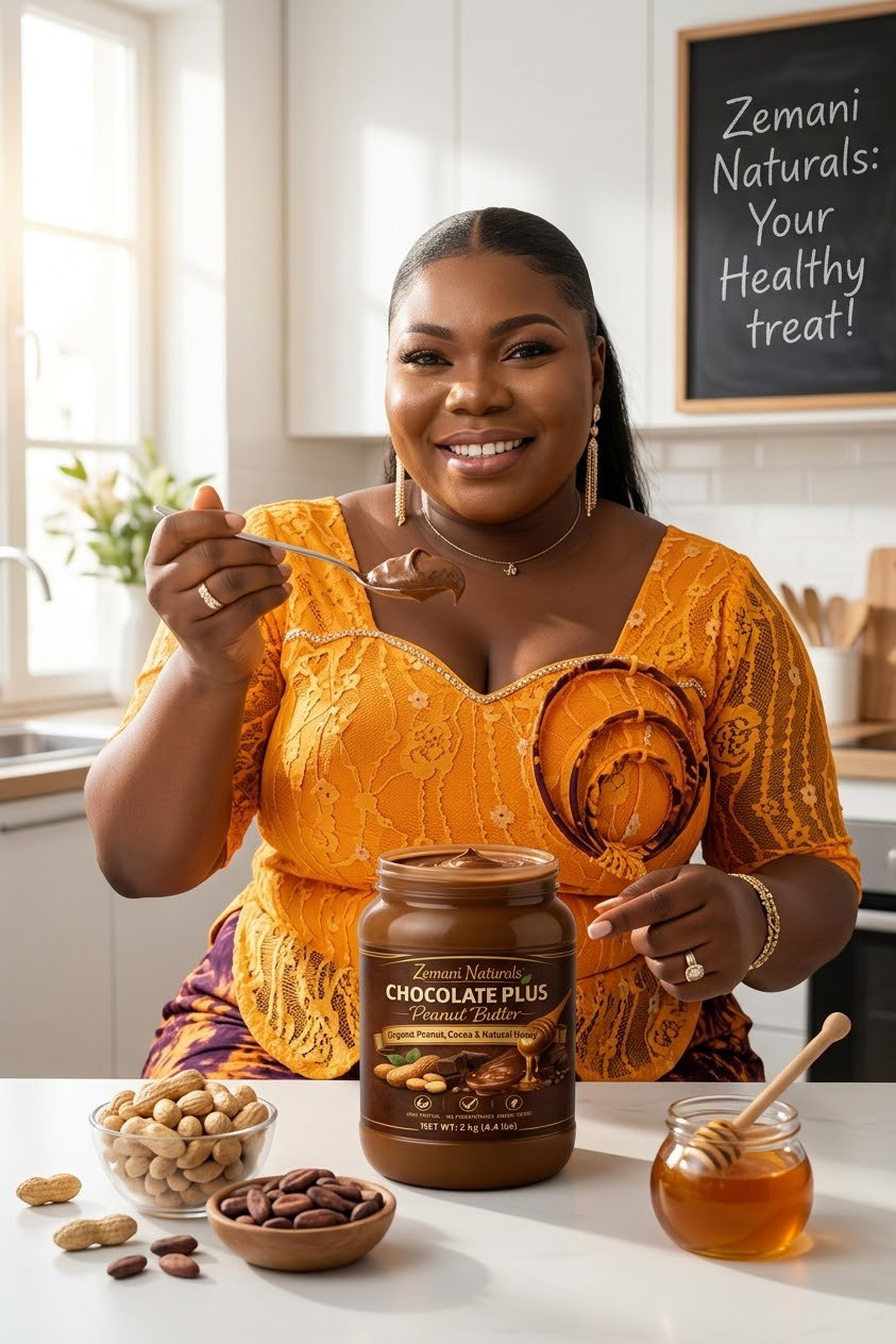 Zemani Naturals Chocolate Plus Peanut Butter (2 kg / 4.4 lbs) – Organic Peanut, Rich Cocoa & Natural Honey ​_3
