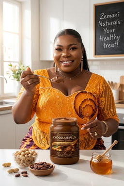 Zemani Naturals Chocolate Plus Peanut Butter (2 kg / 4.4 lbs) – Organic Peanut, Rich Cocoa & Natural Honey ​