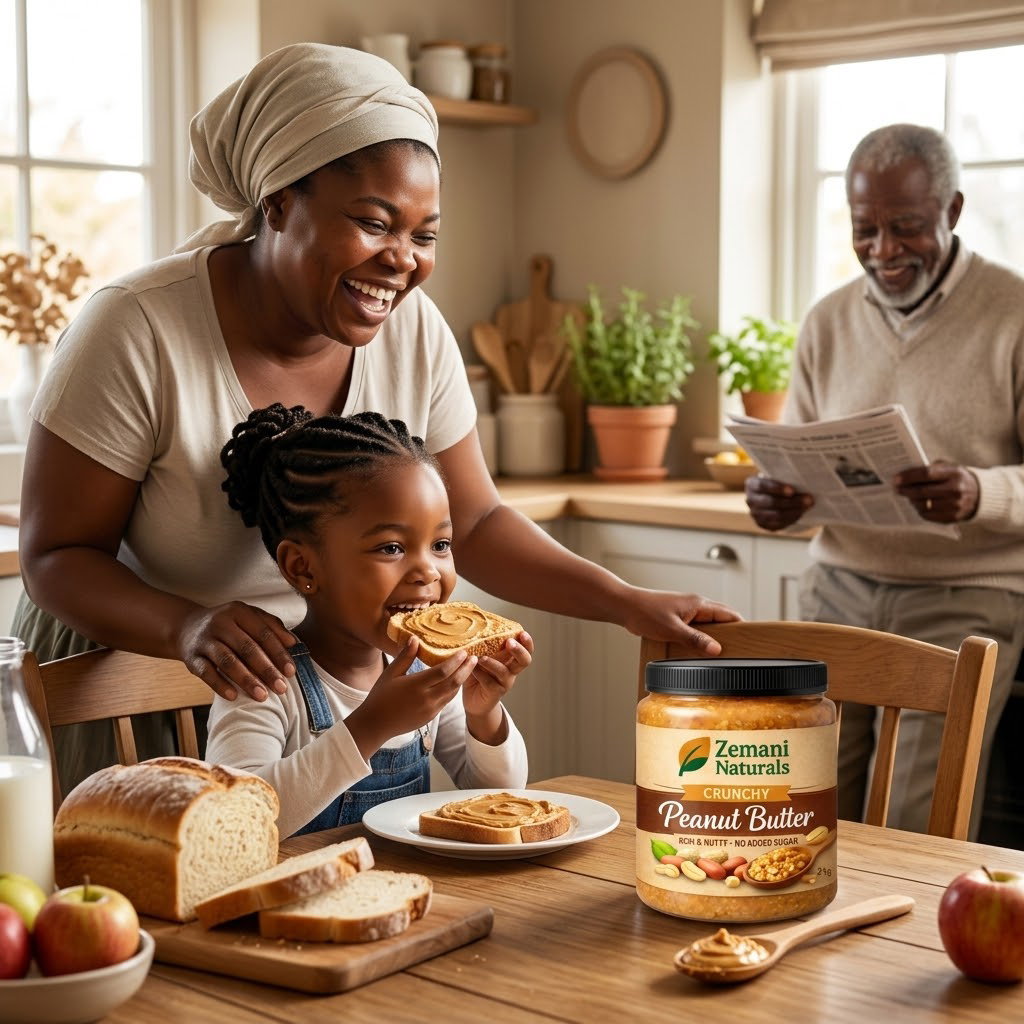Zemani Naturals Crunchy Peanut Butter 2kg – Rich & Nutty Peanut Spread | No Added Sugar_2