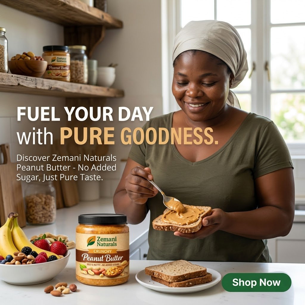 Zemani Naturals Crunchy Peanut Butter 2kg – Rich & Nutty Peanut Spread | No Added Sugar_1