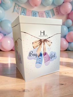 Gender reveal box 60x60x90cm