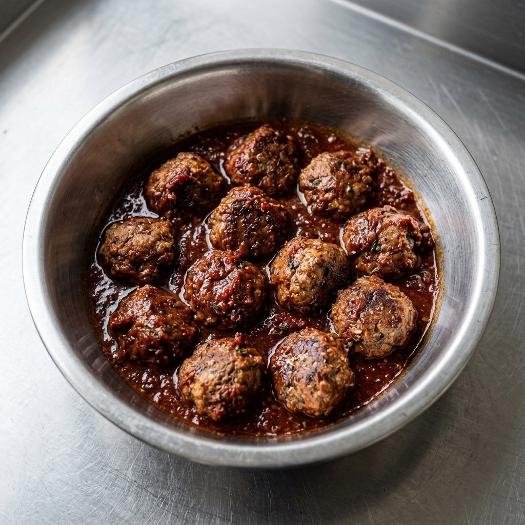 Sundried Tomato Pasta Sauce with Meatballs_0