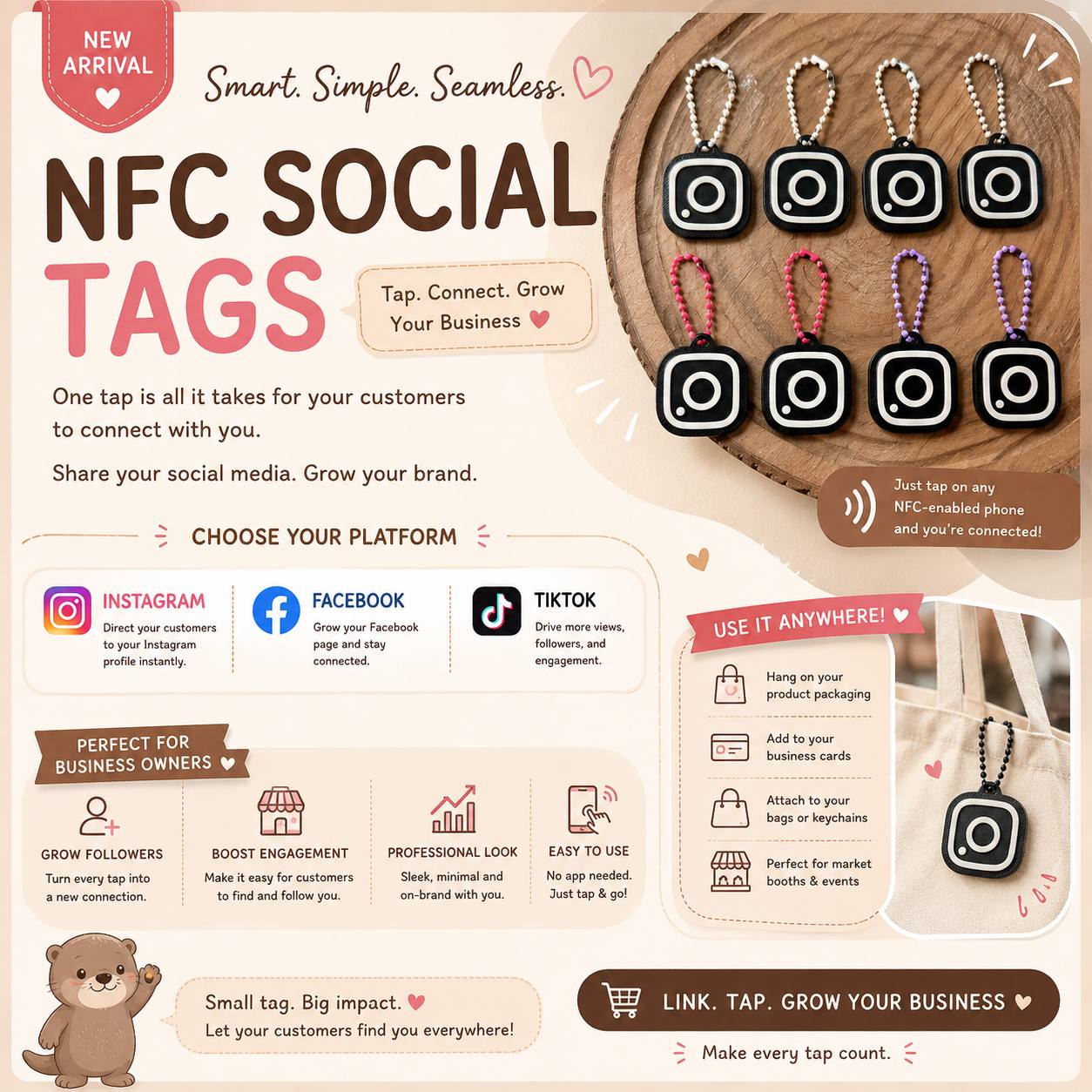 NFC Social Media Tag