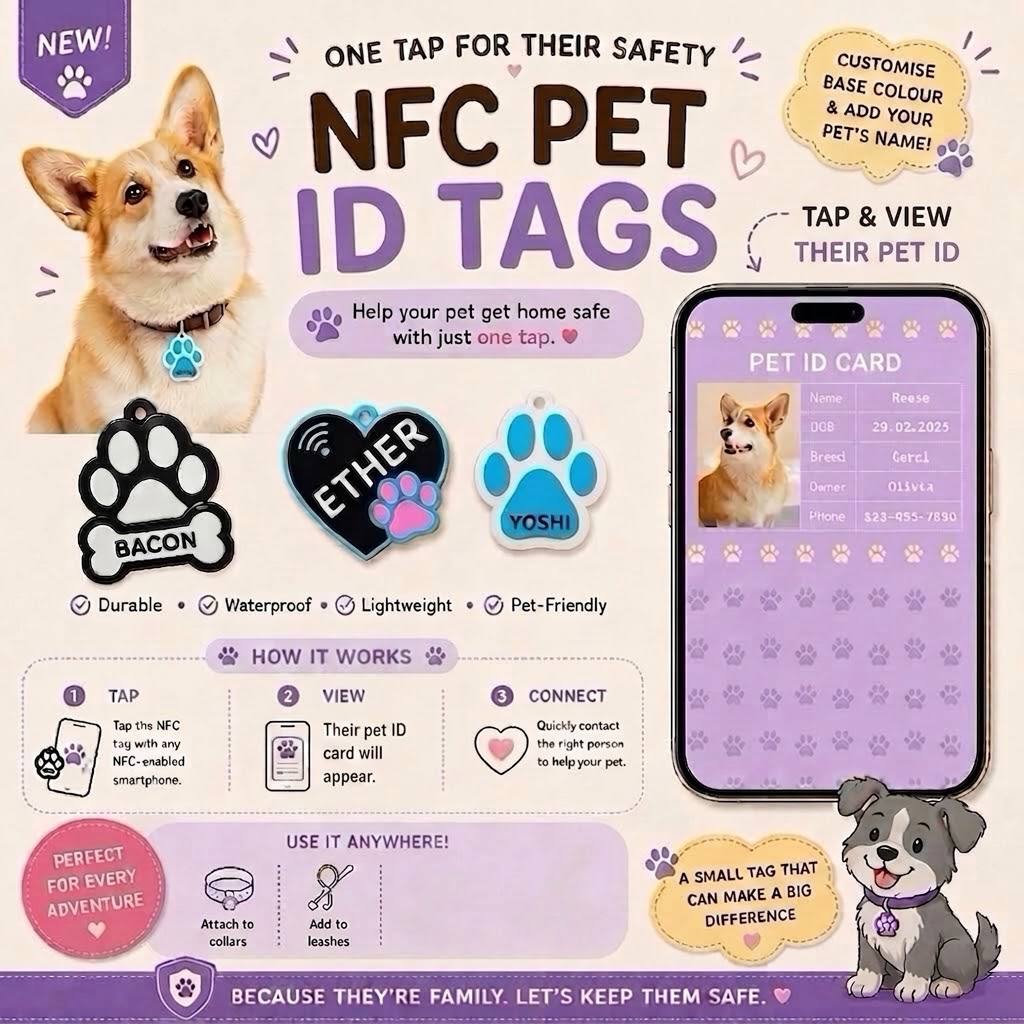 NFC PET ID TAG