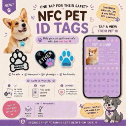 NFC PET ID TAG