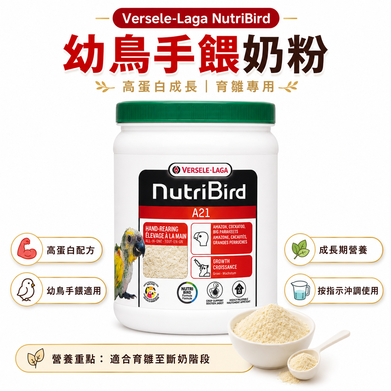 Versele-Laga NutriBird A21｜幼鳥手餵奶粉_0