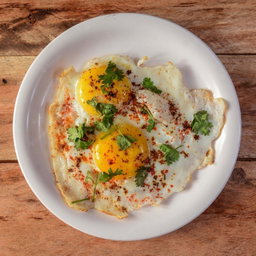 Special half fried egg pav