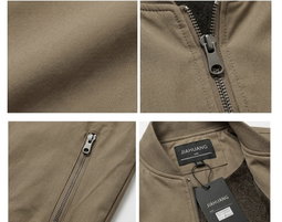 Blouson pour hommes printemps-automne en cuir souple