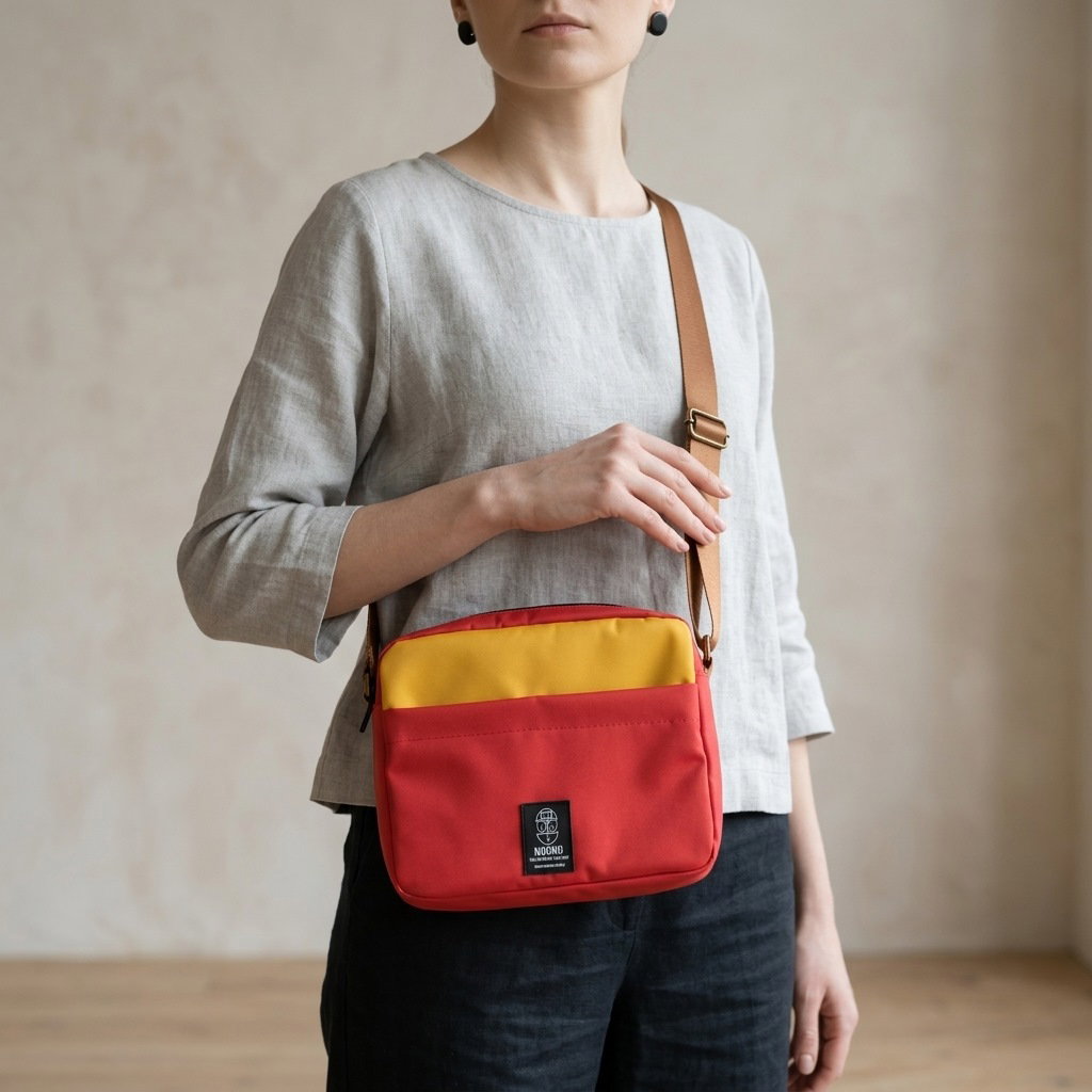 Metro Sling two tone red_3