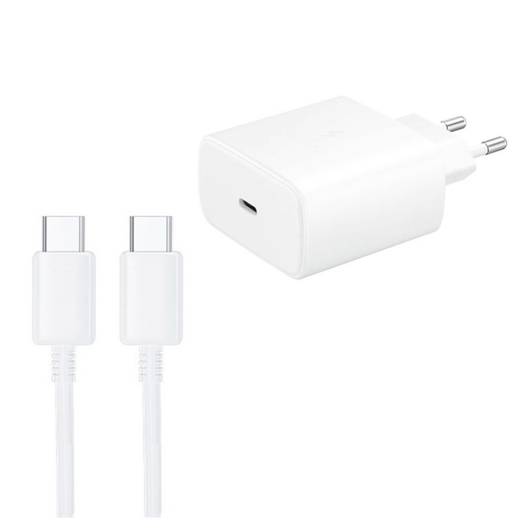 M135 45W USB-C / Type-C Port Fast Charger with 5A Type-C to Type-C Cable, EU Plug(White)_4