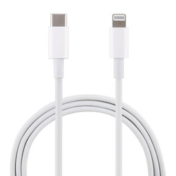 20W 9V/2A 1M USB-C / Type-C to 8 Pin PD Fast Charging Cable for iPhone, iPad, Cable Length: 1m(White)