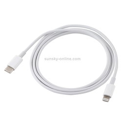 20W 9V/2A 1M USB-C / Type-C to 8 Pin PD Fast Charging Cable for iPhone, iPad, Cable Length: 1m(White)