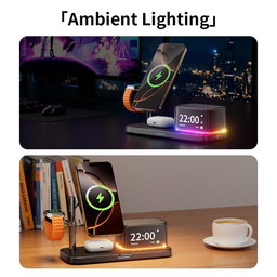 C09 Plus 5 in 1 Magnetic Wireless Charger(Black)