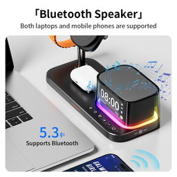 C09 Plus 5 in 1 Magnetic Wireless Charger(Black)