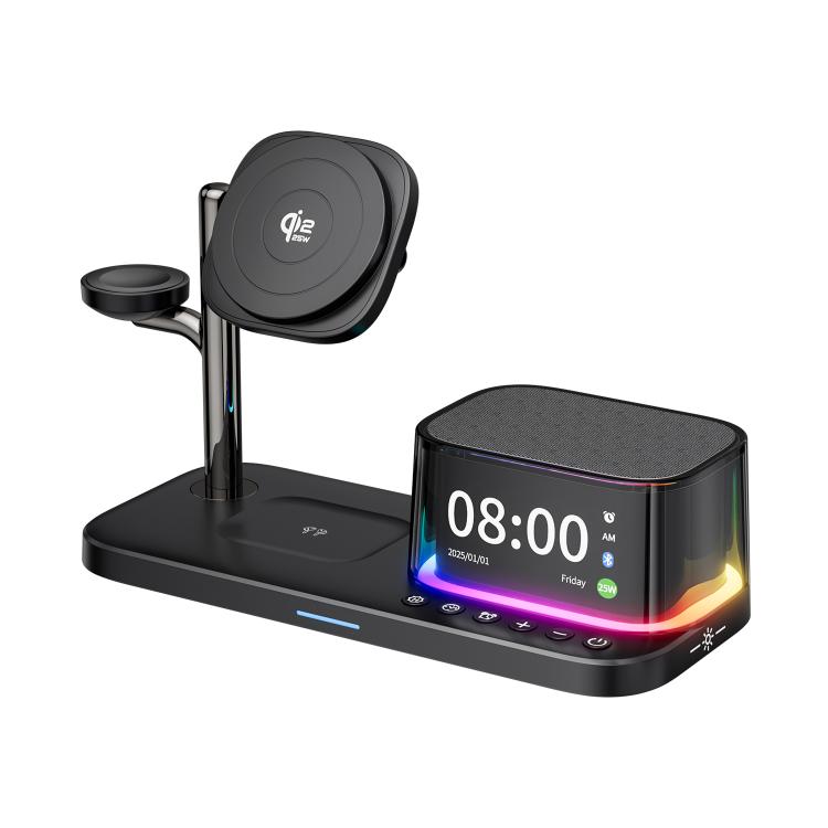 C09 Plus 5 in 1 Magnetic Wireless Charger(Black)_3