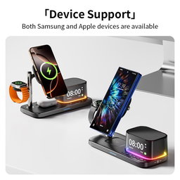 C09 Plus 5 in 1 Magnetic Wireless Charger(Black)